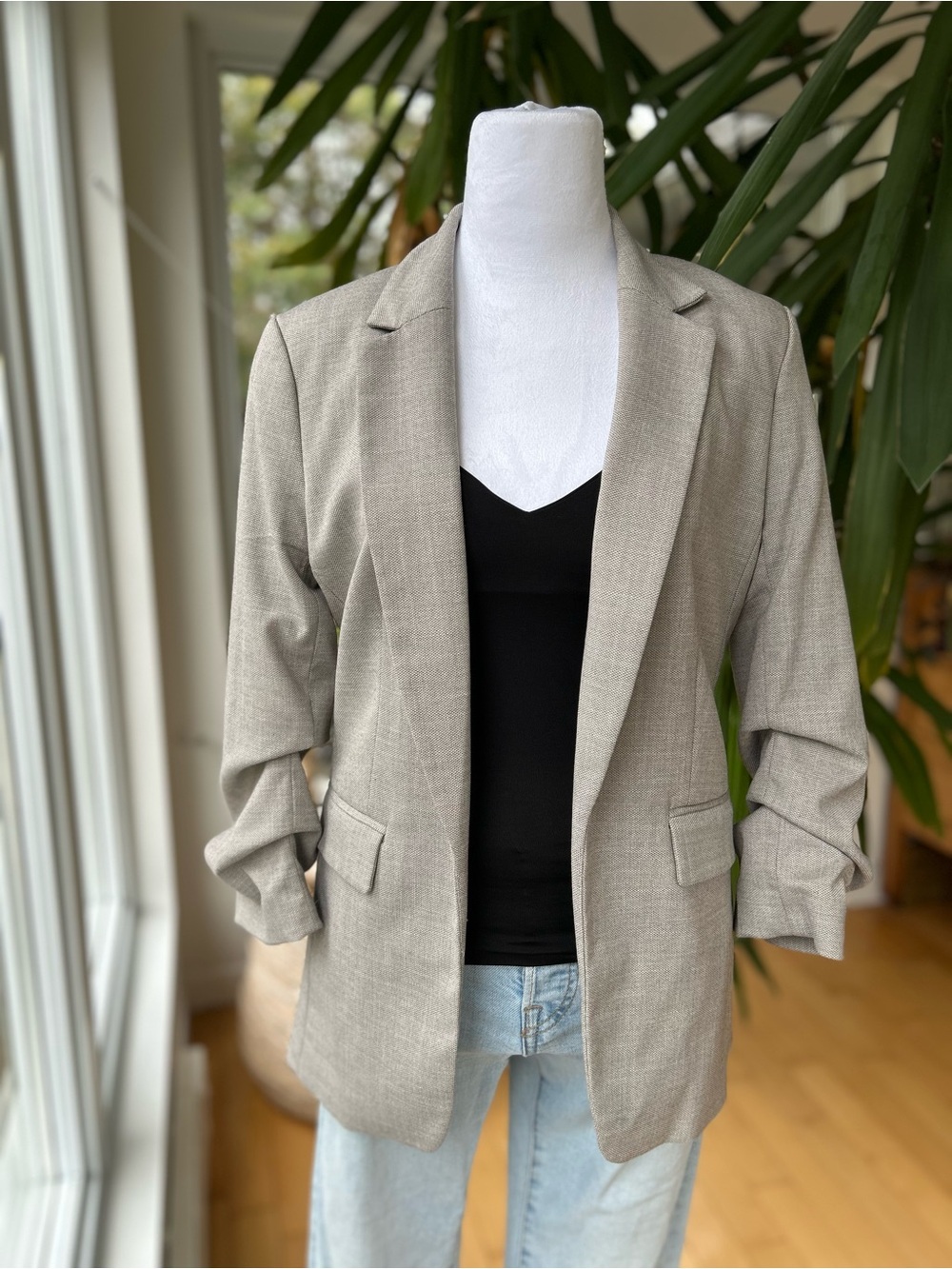H&M Light Taupe Women's Blazer Jacket